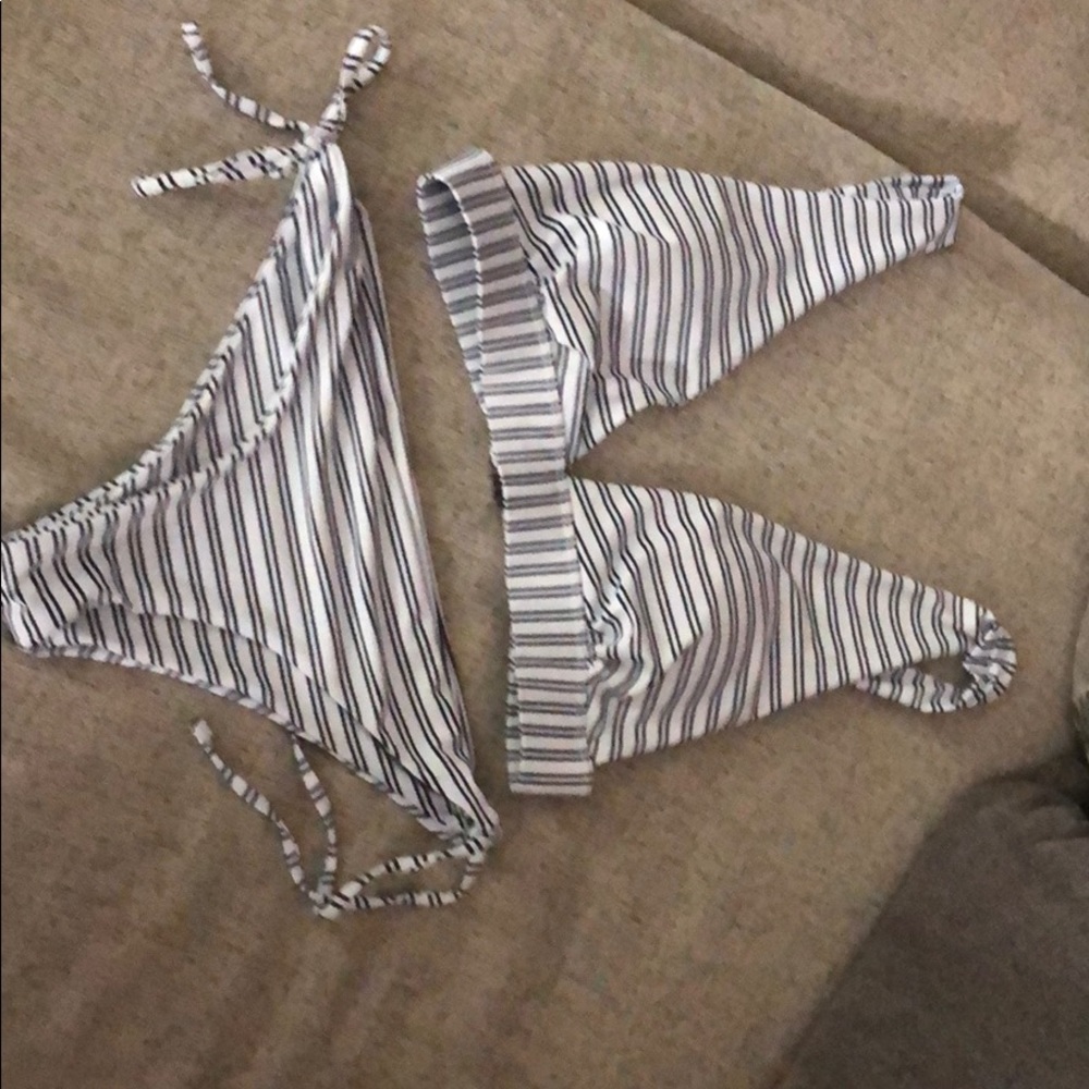 Striped bikini